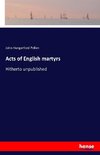 Acts of English martyrs