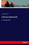 Critik der Urtheilskraft