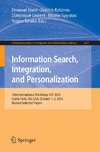 Information Search, Integration, and Personalization