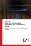 Ricerche sull'Opera Pia patronato per i liberati dal carcere