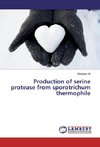 Production of serine protease from sporotrichum thermophile