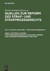 Entwürfe zu einer Strafverfahrensordnung und einer Friedens- und Schiedsrichterordnung (1936-1939)