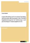 Capital Hoarding und Goverment Spending. Simulationen mit konstanter oder variabler Kapitalnutzungsrate bei Technologie- und gleichzeitigem Staatsausgabeschock