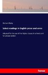 Select readings in English prose and verse