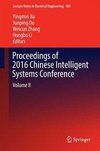 Proceedings of 2016 Chinese Intellig. Systems Conference II