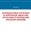 Correlating structure and function in small molecule organic solar cells by means of scanning probe and electron microscopy