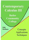 Contemporary Calculus 3rd Semester