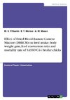 Effect of Dried Blood-Rumen Content Mixture (DBRCM) on feed intake, body weight gain, feed conversion ratio and mortality rate of SASSO C44 broiler chicks