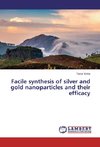 Facile synthesis of silver and gold nanoparticles and their efficacy