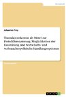 Transaktionskosten als Mittel zur Preisdifferenzierung. Möglichkeiten der Einordnung und wirtschafts- und verbraucherpolitische Handlungsoptionen