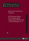 L'Écriture dans la dynamique argumentative de 1 Corinthiens 1-4