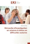 Démarche d'investigation en sciences & élèves en difficultés scolaires