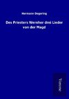 Des Priesters Wernher drei Lieder von der Magd