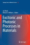 Excitonic and Photonic Processes in Materials