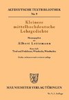 Kleinere mittelhochdeutsche Lehrgedichte