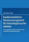 Kundenorientiertes Wissensmanagement für Industriegüterunternehmen