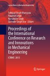 Proceedings of the International Conference on Research and Innovations in Mechanical Engineering