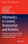 Informatics in Control, Automation and Robotics