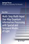 Multi-Step Multi-Input One-Way Quantum Information Processing with Spatial and Temporal Modes of Light