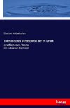 Thematisches Verzeichniss der im Druck erschienenen Werke