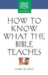 How to Know What the Bible Teaches