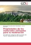 Propiedades de los materiales utilizados para la modelación