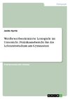 Wettbewerbsorientierte Lernspiele im Unterricht. Praktikumsbericht für das Lehramtsstudium am Gymnasium