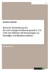 Kritische Betrachtung des Reverse-Charge-Verfahrens gemäß § 13b UStG im Hinblick auf Bauleitungen an Bauträger und Bauunternehmer