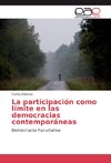 La participación como límite en las democracias contemporáneas