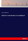 Gedichte in der Mundart von Andelsbuch