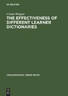 The Effectiveness of Different Learner Dictionaries