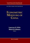 Shinichi, I:  Econometric Modeling Of China