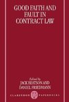 Good Faith and Fault in Contract Law