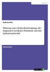 Wirkung eines Biofeedbacktrainings der langsamen kortikalen Potentiale auf eine Epilepsiepatientin