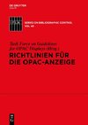 Richtlinien für die OPAC-Anzeige