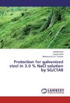 Protection for galvanized steel in 3.0 % NaCl solution by SG/CTAB