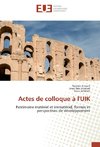 Actes de colloque à l'UIK