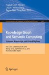 Knowledge Graph and Semantic Computing: Semantic, Knowledge, and Linked Big Data