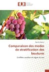 Comparaison des modes de stratification des boutures