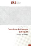 Questions de finances publiques