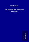 Zur Egyptischen Forschung Herodots