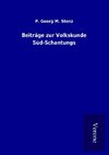 Beiträge zur Volkskunde Süd-Schantungs