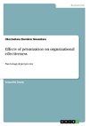 Effects of privatization on organizational effectiveness