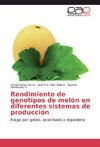 Rendimiento de genotipos de melón en diferentes sistemas de producción