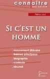 Fiche de lecture Si c'est un homme (Analyse littéraire de référence et résumé complet)