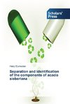 Separation and identification of the components of acacia sieberiana