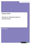 Statistik im Schulunterricht der Sekundarstufe I