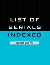 LIST SERIALS INDEXED ONLINE USPB