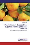 Production of disease free, superior planting material of Citrus