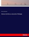 Kleinere Schriften zur deutschen Philologie